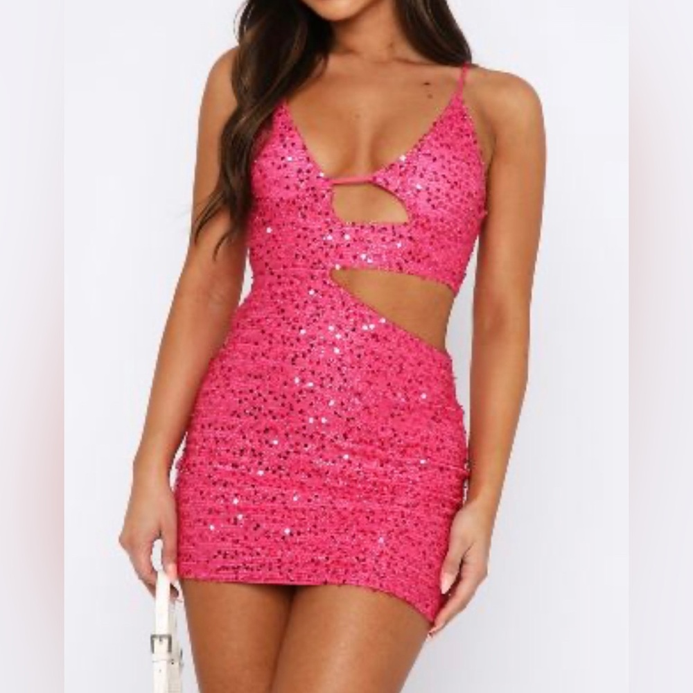 Whitefox Pink Mini Dress